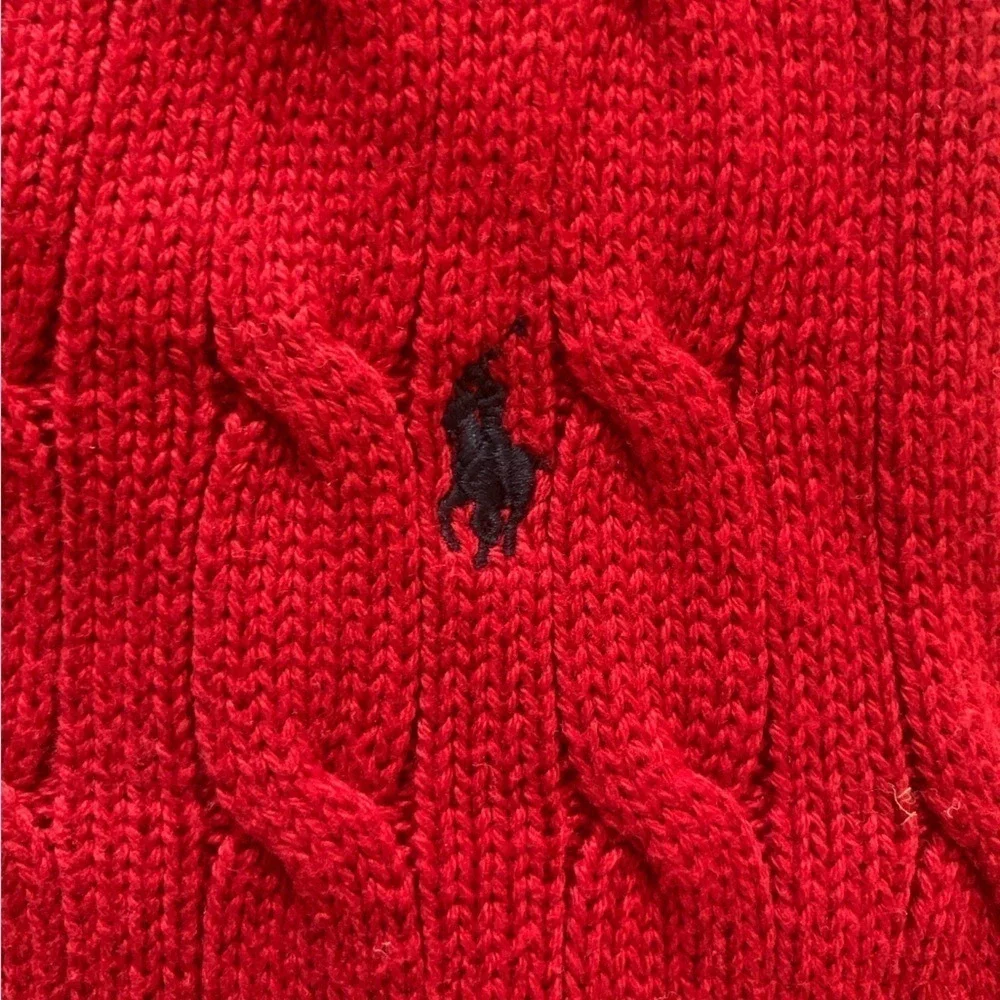 Ralph Lauren Boys 6 Cable Knit Cotton Sweater Vest‎